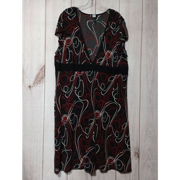 Studio 1940‎ Dress Ladies 22W Black Red - Picture 1 of 6